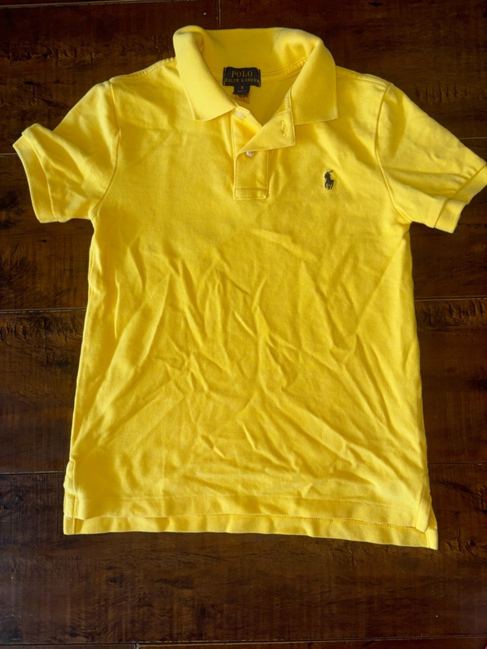 Ralph Lauren Boys' Bright Yellow Polo Shirt with Pony Logo